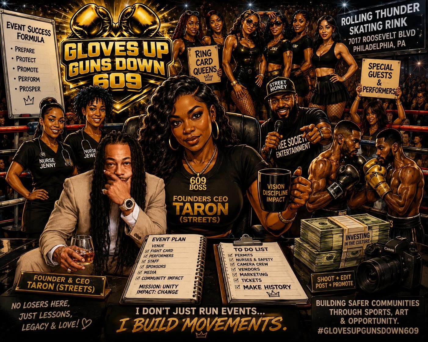 Gloves Up Guns Down 609 Official Movement Command Center and Leadership